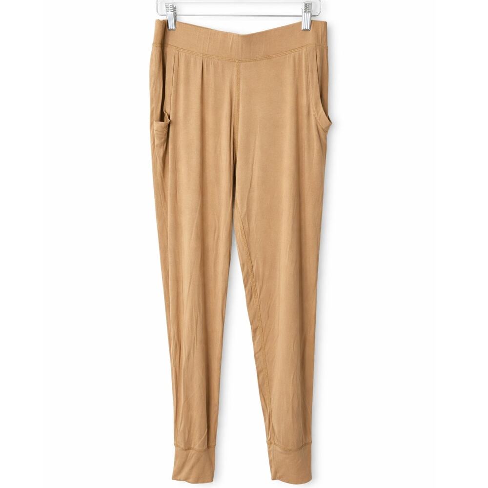 Plain Jane light brown pull on Jogger Lounge Pants with pockets Size Medium